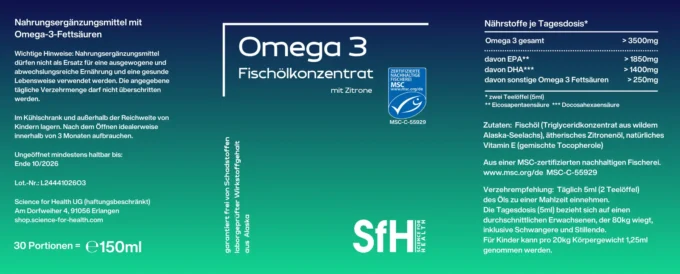 Omega 3 Öl 5er Bundle