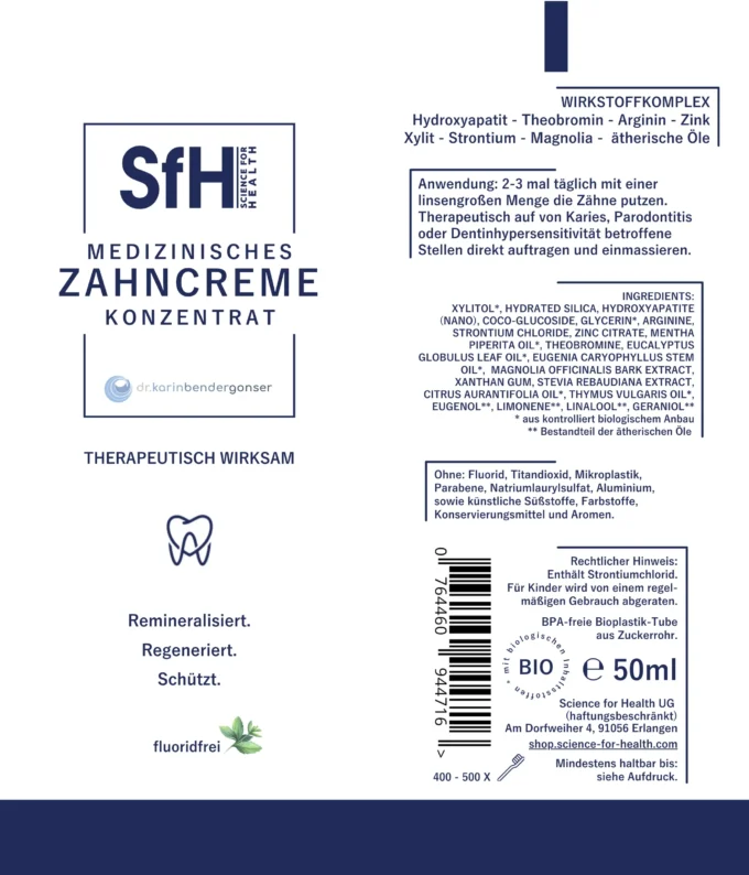 Zahncreme Konzentrat