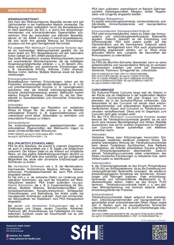 PEA Weihrauch Curcuminoide Komplex in Kapseln – Bild 4